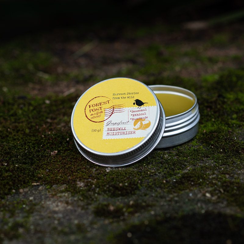 Forest Post Grapefruit Moisturiser tin, front of pack