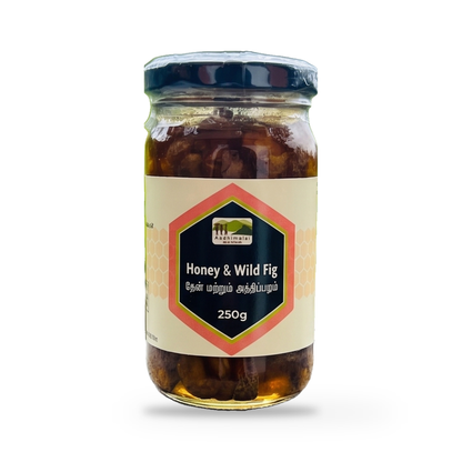 Kotagiri Honey with Wild Fig jar on a plain white studio background