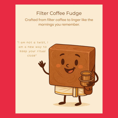 Inippu Indulgence filter coffee fudge flavour card