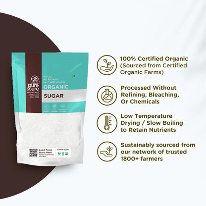 purepicked organic sulphurless sugar information graphic on refining without sulphitation