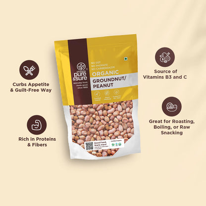 purepicked organic raw peanuts benefits graphic on roasting and cooking at home