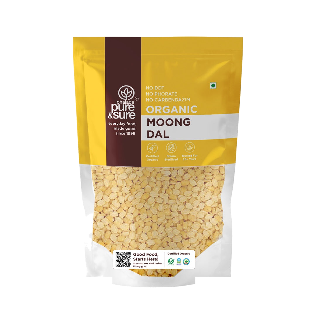 Pure & Sure Organic Moong Dal (dhuli) 500 g pack