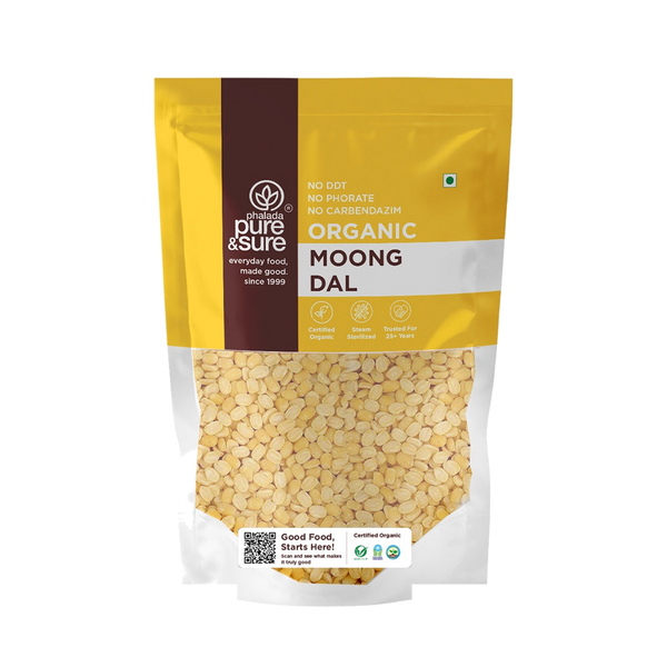 Pure & Sure Organic Moong Dal (dhuli) 500 g pack