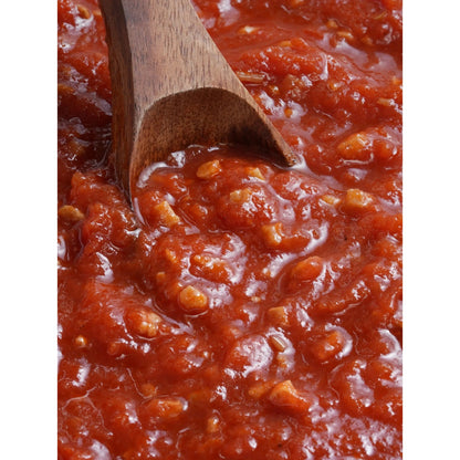 Close-up texture of Roasted Garlic and Tomato sauce
