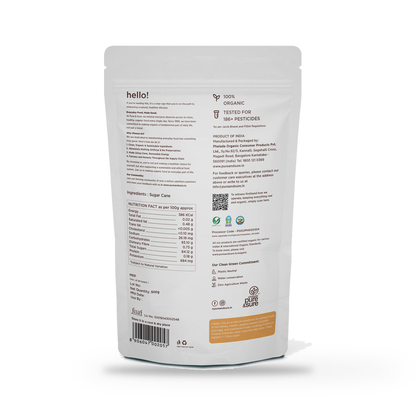 Back of pack, Jaggery Powder