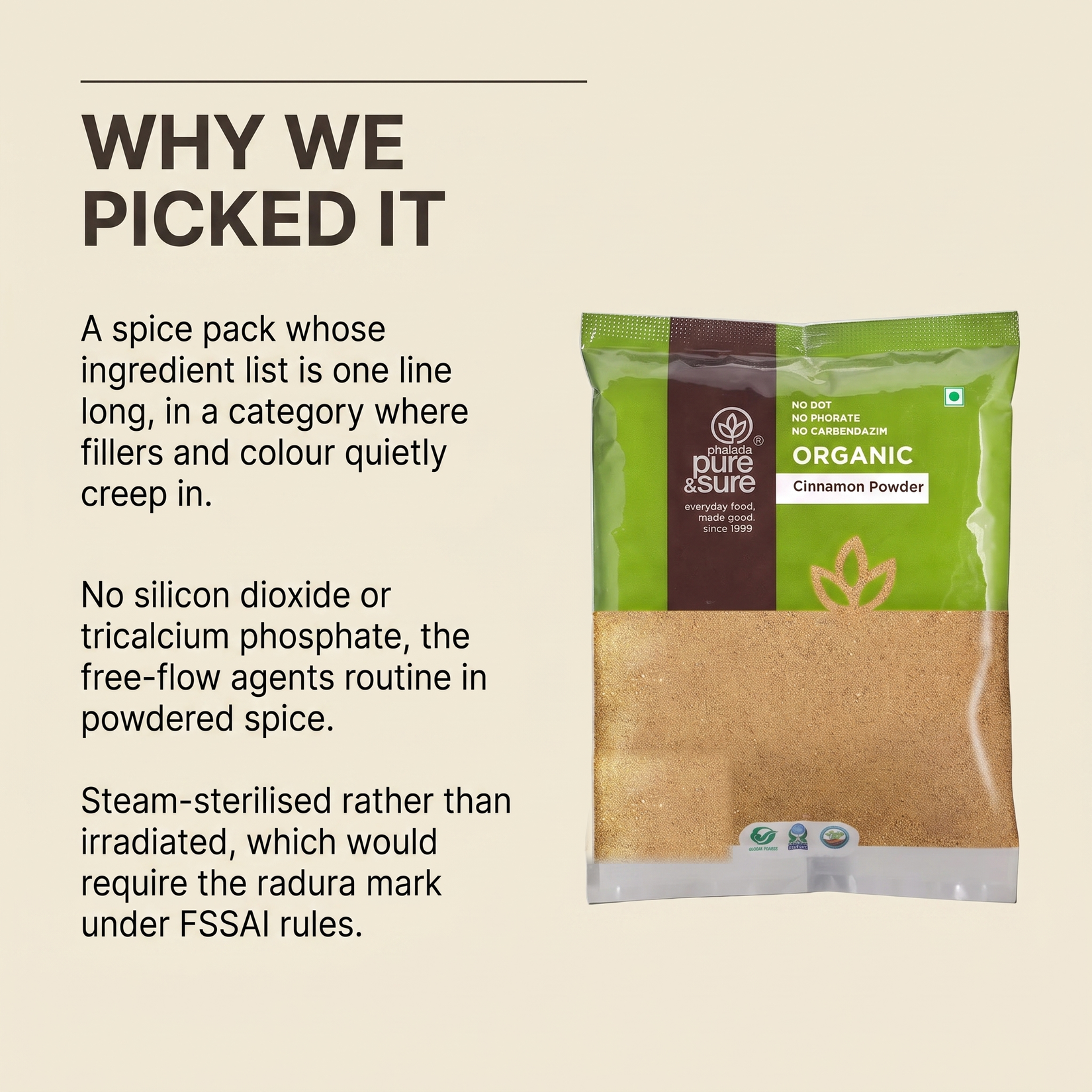 Why Purepicked chose this cinnamon powder