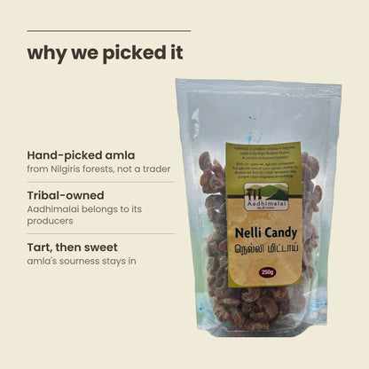 Why Purepicked picked Aadhimalai Amla Candy: hand-picked amla, tribal-owned producer, tart then sweet