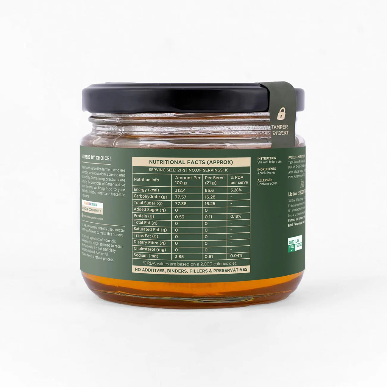 Acacia Honey, Raw Mono-Floral Unfiltered