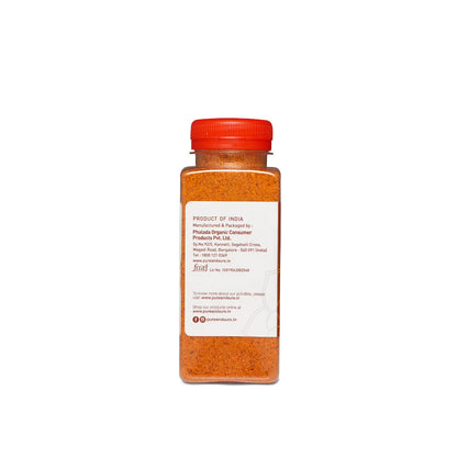 Pure & Sure Organic Coconut Chutney Powder, 150 g jar, back label