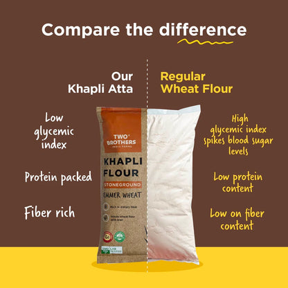 Khapli Wheat Atta, Stone Ground