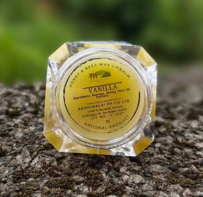 Aadhimalai Beeswax Lip Balm, vanilla, front of pack