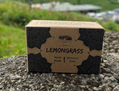 Aadhimalai Beeswax Soap, lemongrass, front of pack