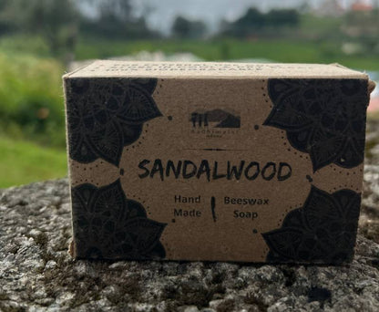 Aadhimalai Beeswax Soap, sandalwood, front of pack