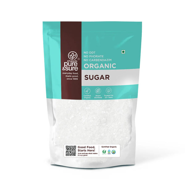 Front of the purepicked Pure & Sure organic sulphurless sugar pack