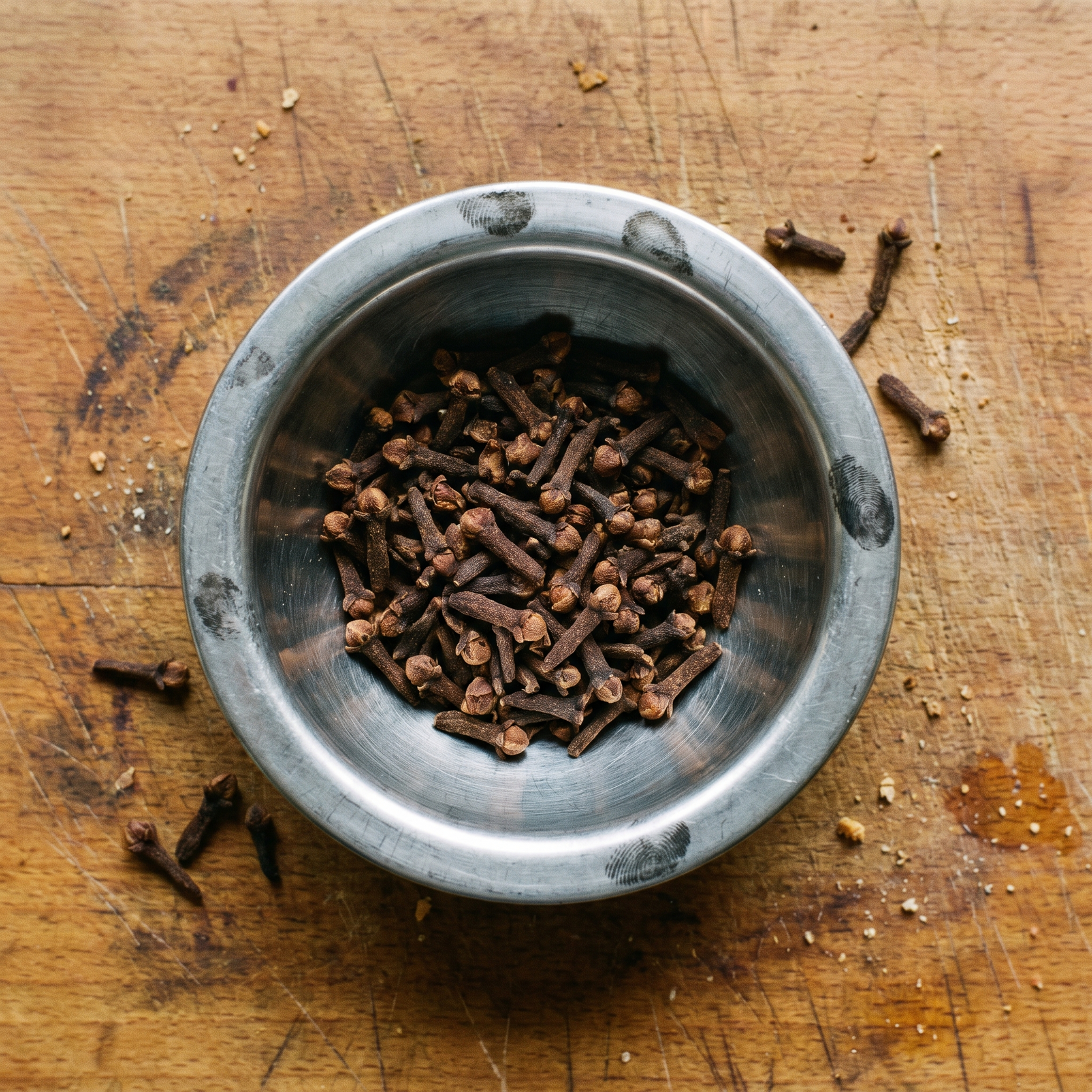 Cloves in a steel katori