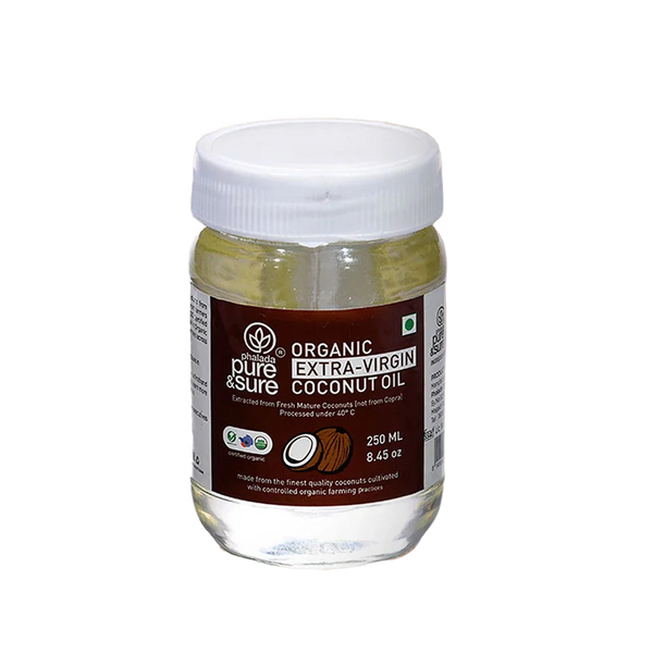 Organic extra virgin coconut oil jar, front of pack