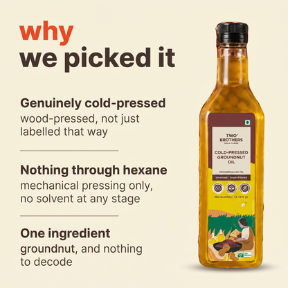 Why Purepicked chose this cold-pressed groundnut oil