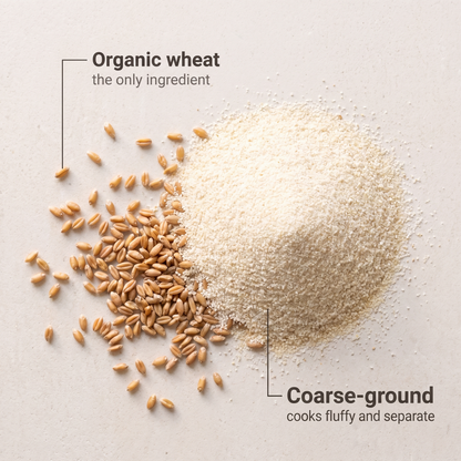 Wheat grain and rava, one ingredient