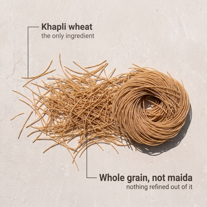Khapli wheat vermicelli, one ingredient
