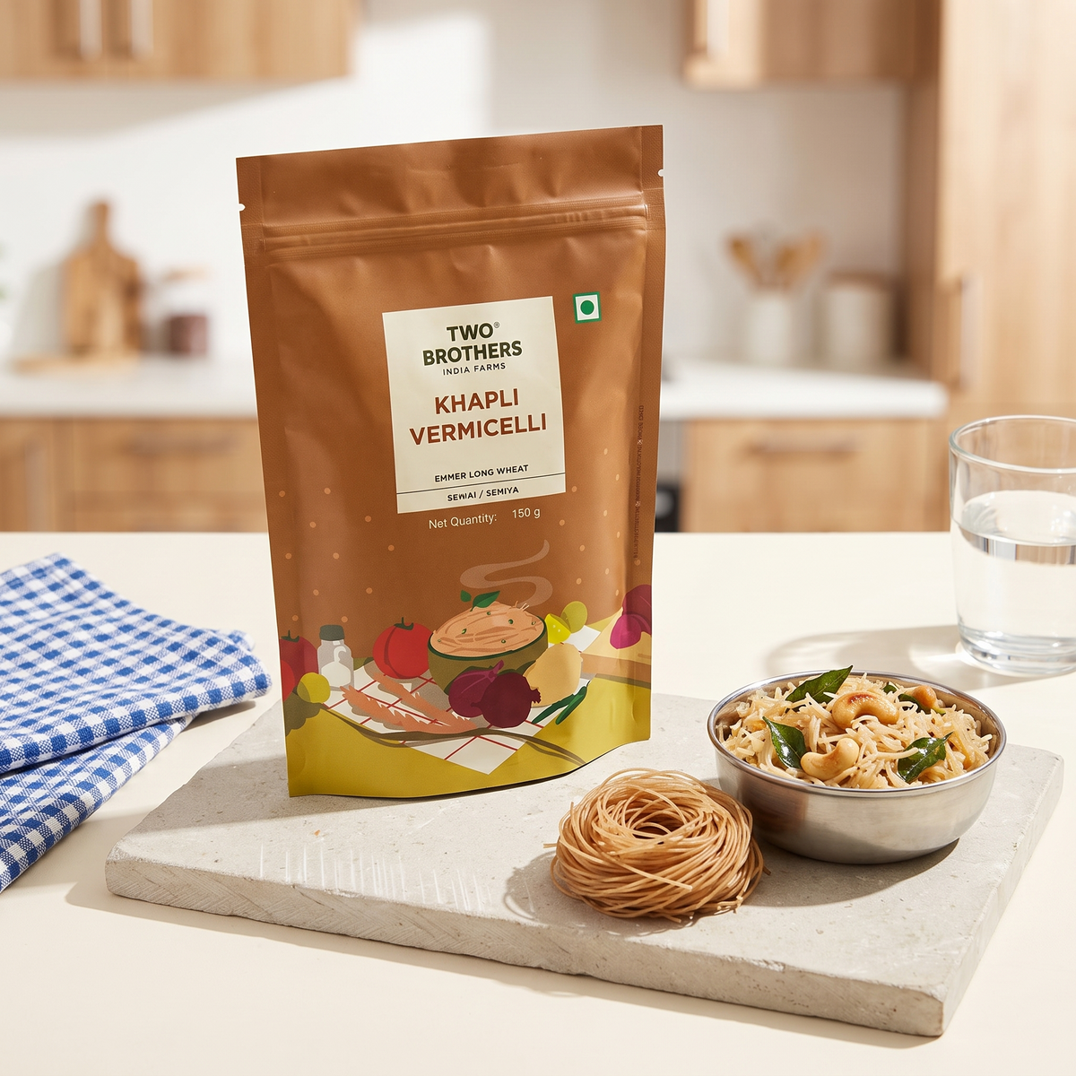 Vermicelli pack with vermicelli upma