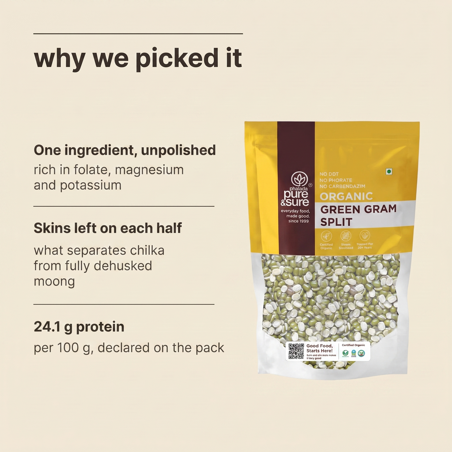 Why Purepicked chose this moong chilka