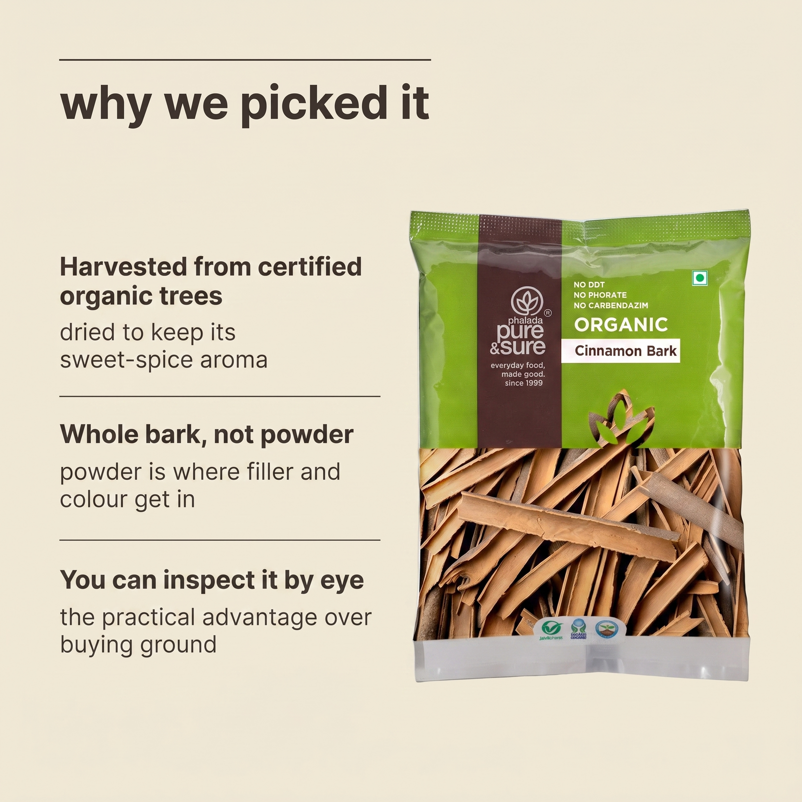 Why Purepicked chose this cinnamon bark