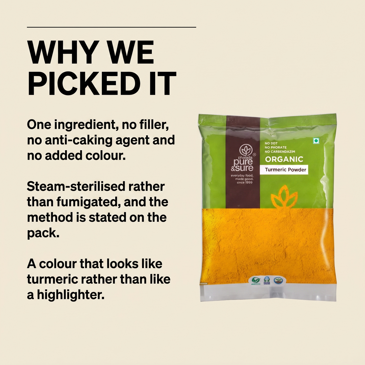 Why Purepicked chose this turmeric powder