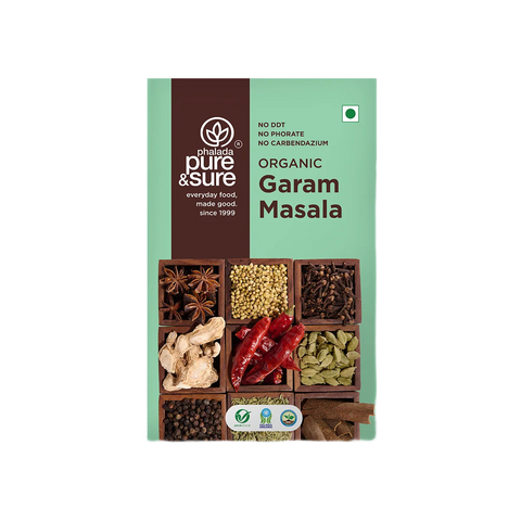 Pure & Sure organic garam masala carton