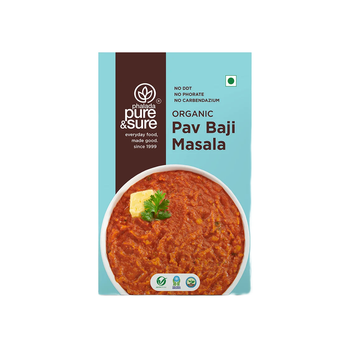 Pure & Sure organic pav bhaji masala carton