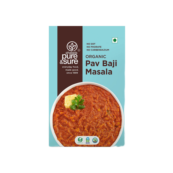 Pure & Sure organic pav bhaji masala carton
