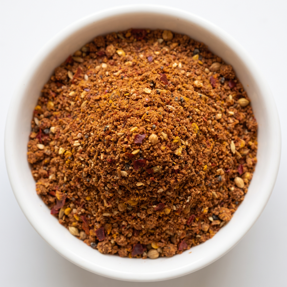 Close-up of the blend, with the individual spices visible