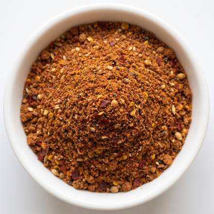 Close-up of the blend, with the individual spices visible