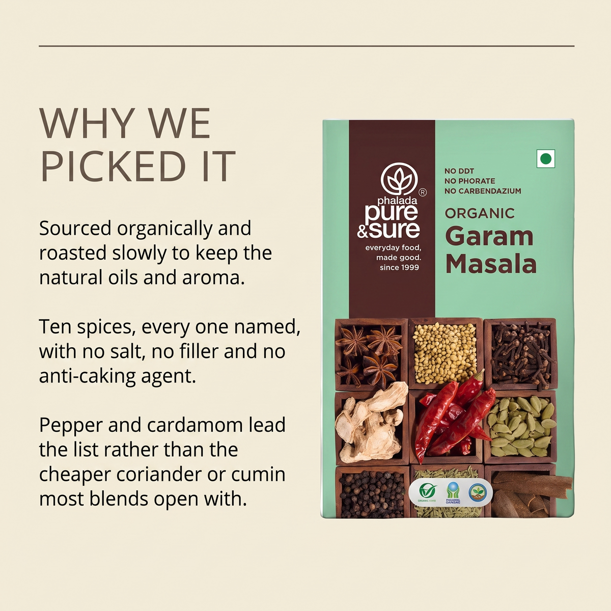 Why Purepicked chose this garam masala