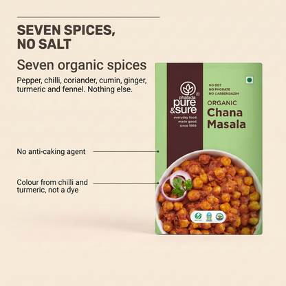 Seven organic spices and no salt