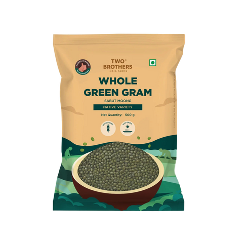 Two Brothers Whole Green Gram (Sabut Moong) 500 g pack