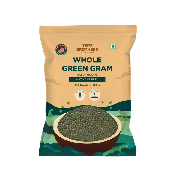 Two Brothers Whole Green Gram (Sabut Moong) 500 g pack