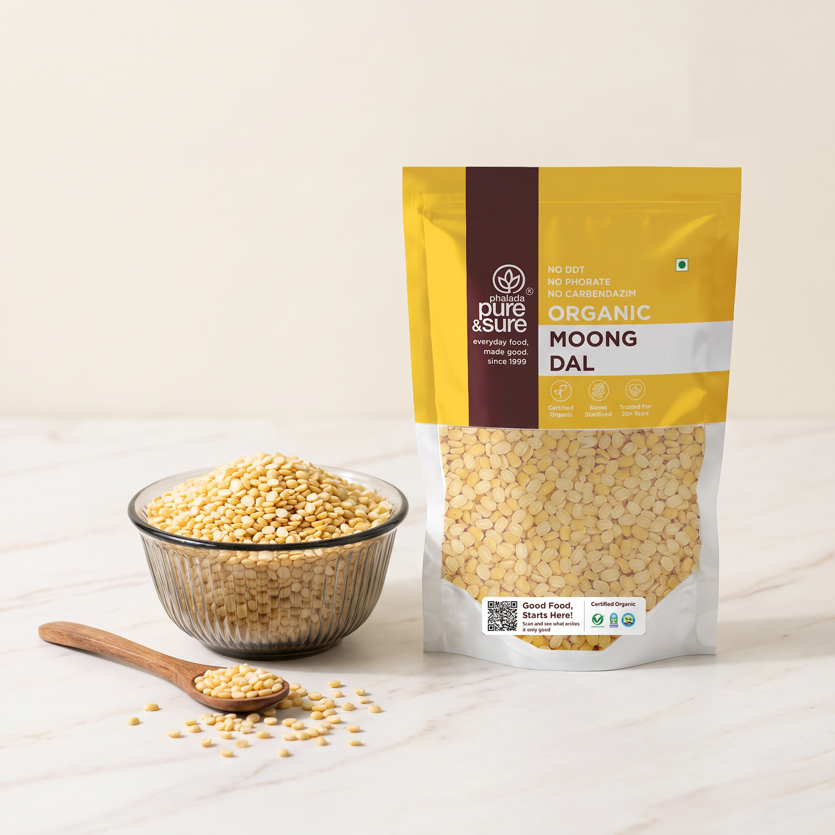 Moong dal in a kitchen still life
