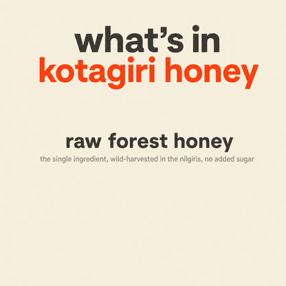 What is in Kotagiri Honey: raw forest honey
