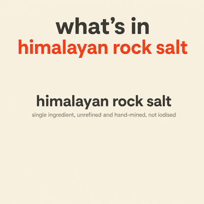 What is in Pink Himalayan Rock Salt: himalayan rock salt