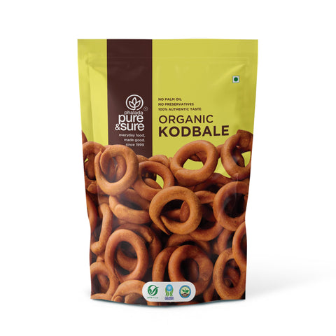 Front of the purepicked Pure & Sure organic kodbale pack, made with real dry coconut