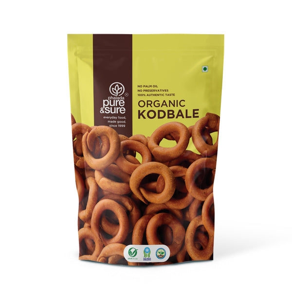 Front of the purepicked Pure & Sure organic kodbale pack, made with real dry coconut