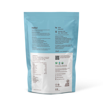 Back of the purepicked nippat pack showing ingredients and nutrition information