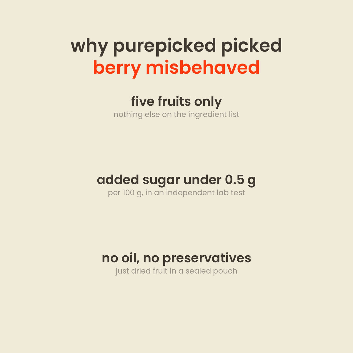 Why purepicked picked Berry Misbehaved Dried Berry Mix