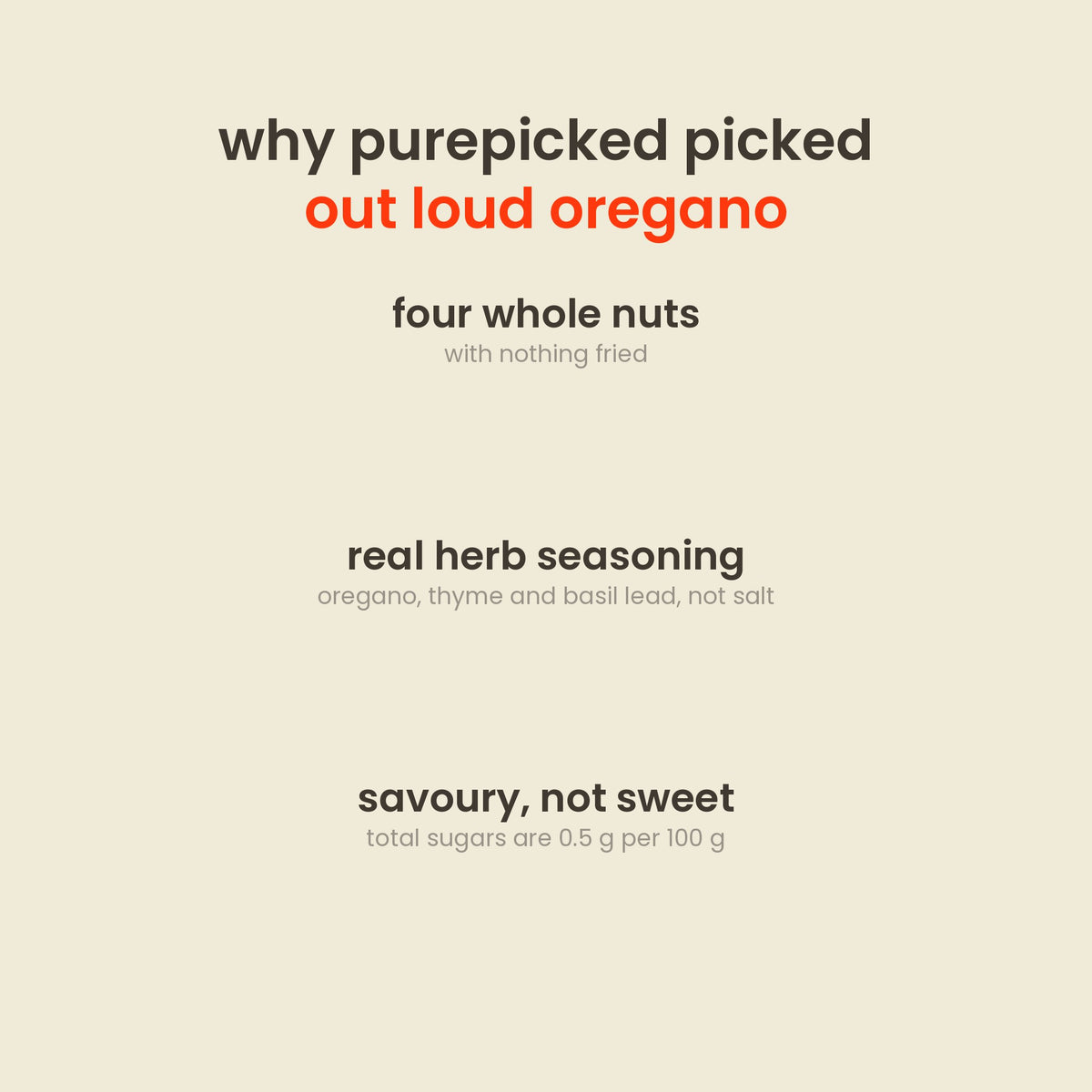 Why purepicked picked Out Loud Oregano Nut Mix