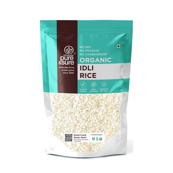Pure & Sure Organic Idli Rice pack, front
