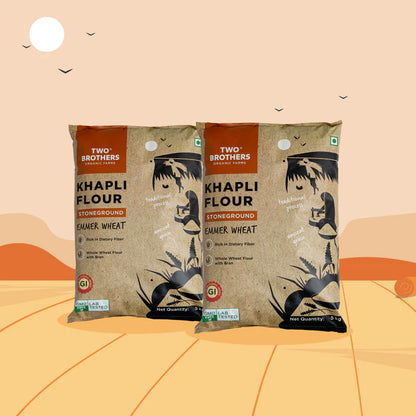 Two Brothers Khapli Emmer Wheat Stoneground Atta