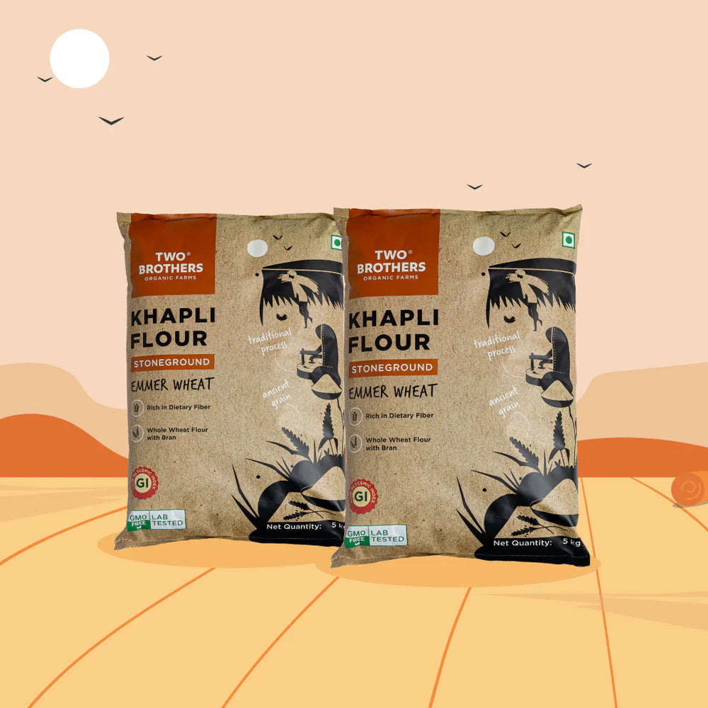 Khapli Wheat Atta, Stone Ground
